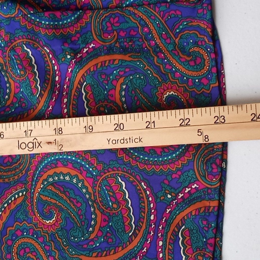 Vintage Laura & Jayne Women’s Paisley Bow Tie Lightweight Blouse Sz P10 - Picture 11 of 12